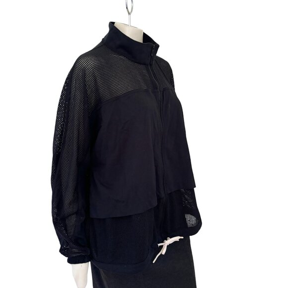 NIKE Long Sleeve Full Zip Sporty Mesh Jacket in Black SZ 2X - Picture 8 of 15